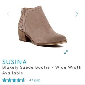 Susina Blakely Suede Bootie 6.5